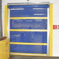 Tmi Curtain Door, 11 oz. PVC Mesh, 10 ft. H 999-10314