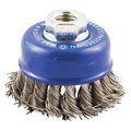 Zoro Select Cup Brush, Knotted, 2-3/4" dia., Arbor Hole 66252838812
