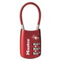 Master Lock Combination Padlock, Number of Dials 3 4688DRED
