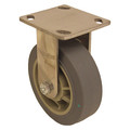 Zoro Select Plate Caster, 350 lb. Ld Rating, Gy Wheel P21RX-PRP050D-14-AM