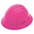 Erb Safety Full Brim Hard Hat, Type 1, Class E, Pinlock (4-Point), Hi-Vis Pink 19299