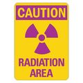 Lyle Radiation Sign, 10 in H, 7 in W, Non-PVC Polymer, Horizontal Rectangle, LCU1-0010-ED_7x10 LCU1-0010-ED_7x10