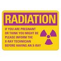 Lyle Radiation Sign, 10 in H, 7 in W, Non-PVC Polymer, Horizontal Rectangle, LCU1-0019-ED_7x10 LCU1-0019-ED_7x10