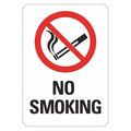 Lyle No Smoking Sign, 14 in H, 10" W, Non-PVC Polymer, Vertical Rectangle, English, LCU1-0042-ED_10x14 LCU1-0042-ED_10x14