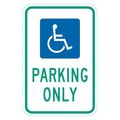 Lyle ADA Handicapped Parking Sign, 18" x 12, T1-6264-HI_12x18 T1-6264-HI_12x18