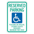 Lyle ADA Handicapped Parking Sign, 18" x 12, T1-2161-HI_12x18 T1-2161-HI_12x18