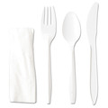 Zoro Select Disposable Cutlery Set, White, PK250 V01826