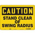 Condor Construction Sign, 10 in Height, 14 in Width, Polyethylene, Horizontal Rectangle, English 485X37