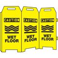 Condor Barricade Floor Sign, 45 in H, 32 in W, Corrugated Plastic, English, 487C82 487C82