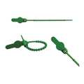 Elc Security Products Pull Tight Beaded Molded Seals 5-1/2" x 9/64", Green, Pk250 065N14PPGR