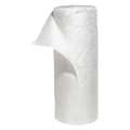 Spilltech Sorbents, 55 gal, 30 in x 150 ft, Oil, White, Polypropylene WRB150H