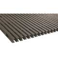 Fibergrate Industrial Pultruded Grating, 96 in Span, Grit-Top Surface, Vi-Corr Resin, Dark Gray 872285