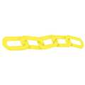 Zoro Select Plastic Chain, 2" x 12 ft.L, Yellow 49AW70