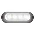 Maxxima Light, Red/White, 29/32 in. D, 41.50mA, LED M20384WCL
