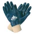 Mcr Safety Nitrile Coated Gloves, Full Coverage, Blue, XL, PR 9781XL