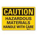 Lyle Caution Sign, 7 in H, 10 in W, Vertical Rectangle, English, LCU3-0362-RD_10x7 LCU3-0362-RD_10x7