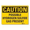 Lyle Caution Sign, 10 in H, 14 in W, Non-PVC Polymer, Horizontal Rectangle, English, LCU3-0367-ED_14x10 LCU3-0367-ED_14x10