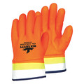 Mcr Safety 10" Chemical Resistant Gloves, PVC, L, 12PK 6410SCHV