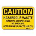 Lyle Reflective Hazardous Waste Caution Sign, 7" H, 10" W, Vertical Rectangle, LCU3-0472-RA_10x7 LCU3-0472-RA_10x7