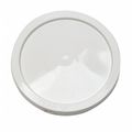 Zoro Select Plastic Pail Lid, White, Tear tab, 1-1/6" H ROP2120CVR-WP-BG