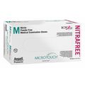 Micro-Touch NitraFree, Medical Exam Gloves, 3.1 mil Palm, Nitrile, Powder-Free, L, 100 PK, Pink 313016