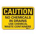 Lyle Caution Sign, 10 in H, 14 in W, Plastic, Horizontal Rectangle, English, LCU3-0422-NP_14x10 LCU3-0422-NP_14x10