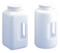 Lab Safety Supply Square Bottle, Wide Mouth Bottle, 1.05 gal 49H022