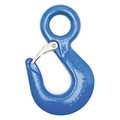 Campbell Chain & Fittings Eye Hoist Hook w/ Latch, PL, #31, 11 Ton, Forged Alloy, Painted Orange 3925115PL