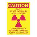 Zing Radiation Sign, 10 in H, 7 in W, Plastic, Rectangle, Spanish, 1930S 1930S
