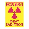 Zing Radiation Sign, 10 in H, 7 in W, Aluminum, Rectangle, 1934A 1934A