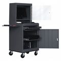 Sandusky Lee Computer Worktable, Mobile, Charcoal, 26 W JG6625-02