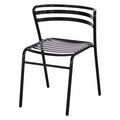 Safco Stacking Chair, Black, 28-3/4" H, PK2 4360BL