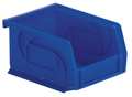 Lewisbins 15 lb Hang & Stack Storage Bin, Plastic, 4 1/8 in W, 3 in H, 5 3/8 in L, Blue PB54-3 DARK BLUE