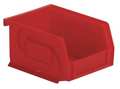 Lewisbins 15 lb Hang & Stack Storage Bin, Plastic, 4 1/8 in W, 3 in H, Red, 5 3/8 in L PB54-3 RED