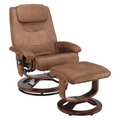 Comfort Products Massage Recliner, Micro, Brown, 17" Seat Ht 60-078011