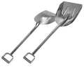 Sani-Lav Scoop Shovel, 304 Stainless Steel Blade, 24-1/2 in L Silver 304 Stainless Steel Handle 227R
