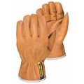 Superior Glove Leather Gloves, Goatskin, L, PR 378GOBL
