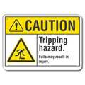 Lyle Caution Sign, 7 in H, 10 in W, Plastic, Vertical Rectangle, English, LCU3-0024-NP_10x7 LCU3-0024-NP_10x7