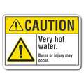 Lyle Caution Sign, 7 in H, 10 in W, Plastic, Vertical Rectangle, English, LCU3-0028-NP_10x7 LCU3-0028-NP_10x7