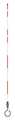 Zoro Select Hydrant Marker, 7 ft., Fiberglss, White/Red 2673-00006