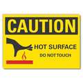 Lyle Caution Sign, 7 in H, 10 in W, Non-PVC Polymer, Vertical Rectangle, English, LCU3-0147-ED_10x7 LCU3-0147-ED_10x7