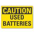 Lyle Caution Sign, 3 1/2 in H, 5 in W, Horizontal Rectangle, English, LCU3-0233-RD_5x3.5 LCU3-0233-RD_5x3.5