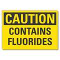 Lyle Caution Sign, 10 in H, 14 in W, Non-PVC Polymer, Horizontal Rectangle, English, LCU3-0251-ED_14x10 LCU3-0251-ED_14x10