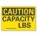 Lyle Weight Loads Caution Reflective Label, 7 in Height, 10 in Width, Reflective Sheeting, English LCU3-0241-RD_10x7