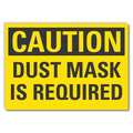 Lyle Caution Sign, Self-Adhesive Vinyl, 10 in H, LCU3-0271-RD_14x10 LCU3-0271-RD_14x10