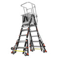 Little Giant Ladders 5 to 9 ft Fiberglass Platform Stepladder, 375 lb Capacity 18509-817