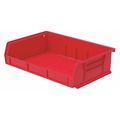 Akro-Mils 15 lb. Hang and Stack Bin, Industrial Grade Polymer, Red 30242RED