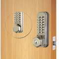 Codelocks Mechanical Lockset, Stainless Steel, Knob CL290KBB-SS