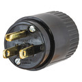 Hubbell 3 Wire Commercial Straight Blade Plug 125VAC 15A, Material: Nylon 515P