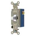 Hubbell Wall Switch, 1 HP, 3-Position, Center Off HBL1556W